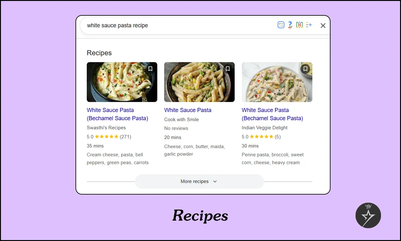 Google Recipes