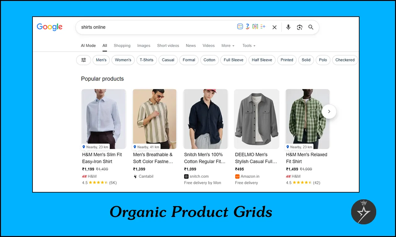 Organic Product Grids